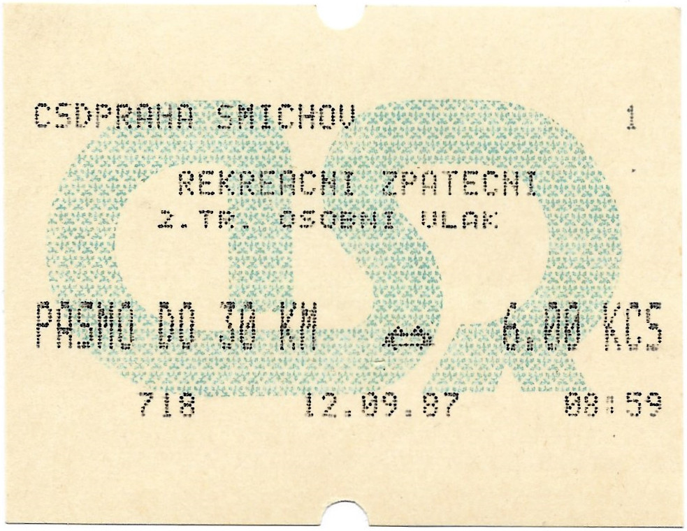 Praha-Smíchov - 30 km (⇵)